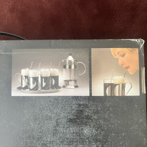 MENÜ Irische Kaffeetasse Glas mit Schalen Strohhalme Löffel Untersetzer Set Sammlung - Bild 13 von 17
