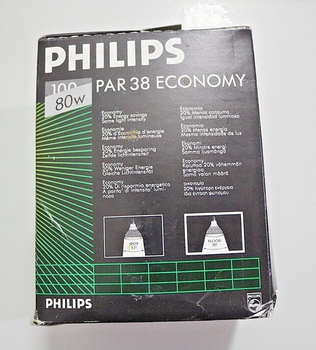 PHILIPS PAR38 ECONOMY E27 Strahler Pressglaslampe Lampe 80W &100W 230V - Bild 5 von 5