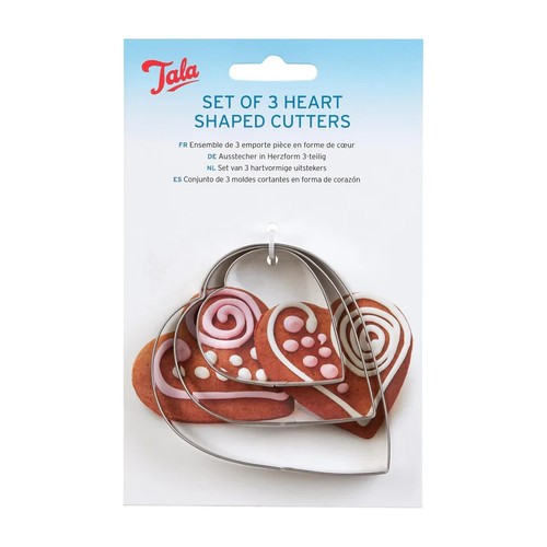 TALA SET OF 3 HEARTSHAPED COOKIE CUTTERS - Picture 5 of 5
