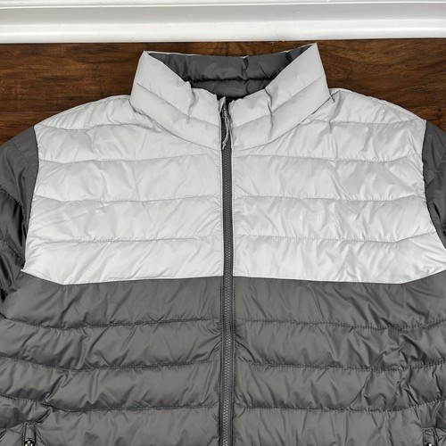 Columbia Jacket Coat Mens XXL Gray & White White Out Omni Heat Insulated New - Picture 3 of 12