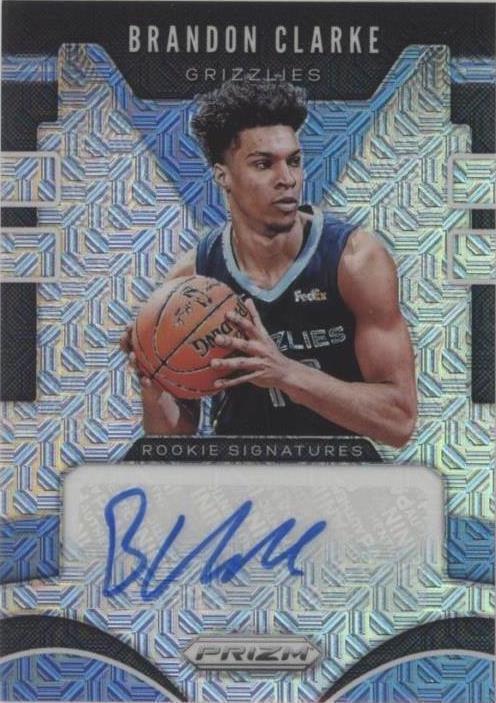2019 20 Panini Prizm Rookie Signatures Brandon Clarke RS BCL Mojo 2019-20-panini-prizm-rookie-signatures-brandon-clarke-rs-bcl-mojo