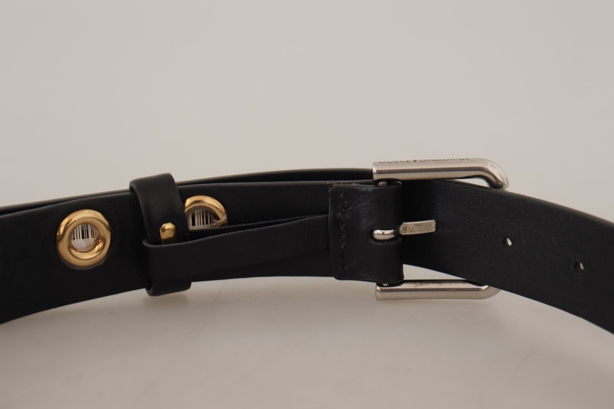 小物 D&G DOLCE&GABBANA eyelet leather belt D&G DOLCE&GABBANA eyelet leather belt