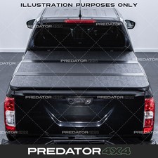 BLACK TRI-FOLD TONNEAU COVER TRUCK BED HARD CARGO TOP FOR FORD RANGER T9 2023+