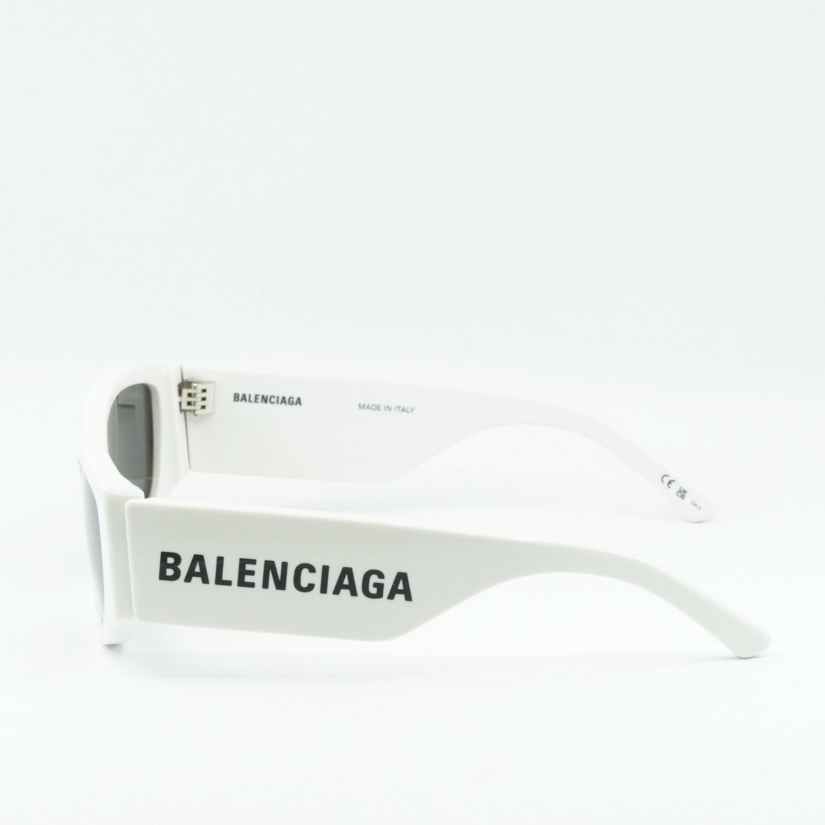 New BALENCIAGA BB0258S 003 White/Gray 58-18-145 Sunglasses  display picture 3