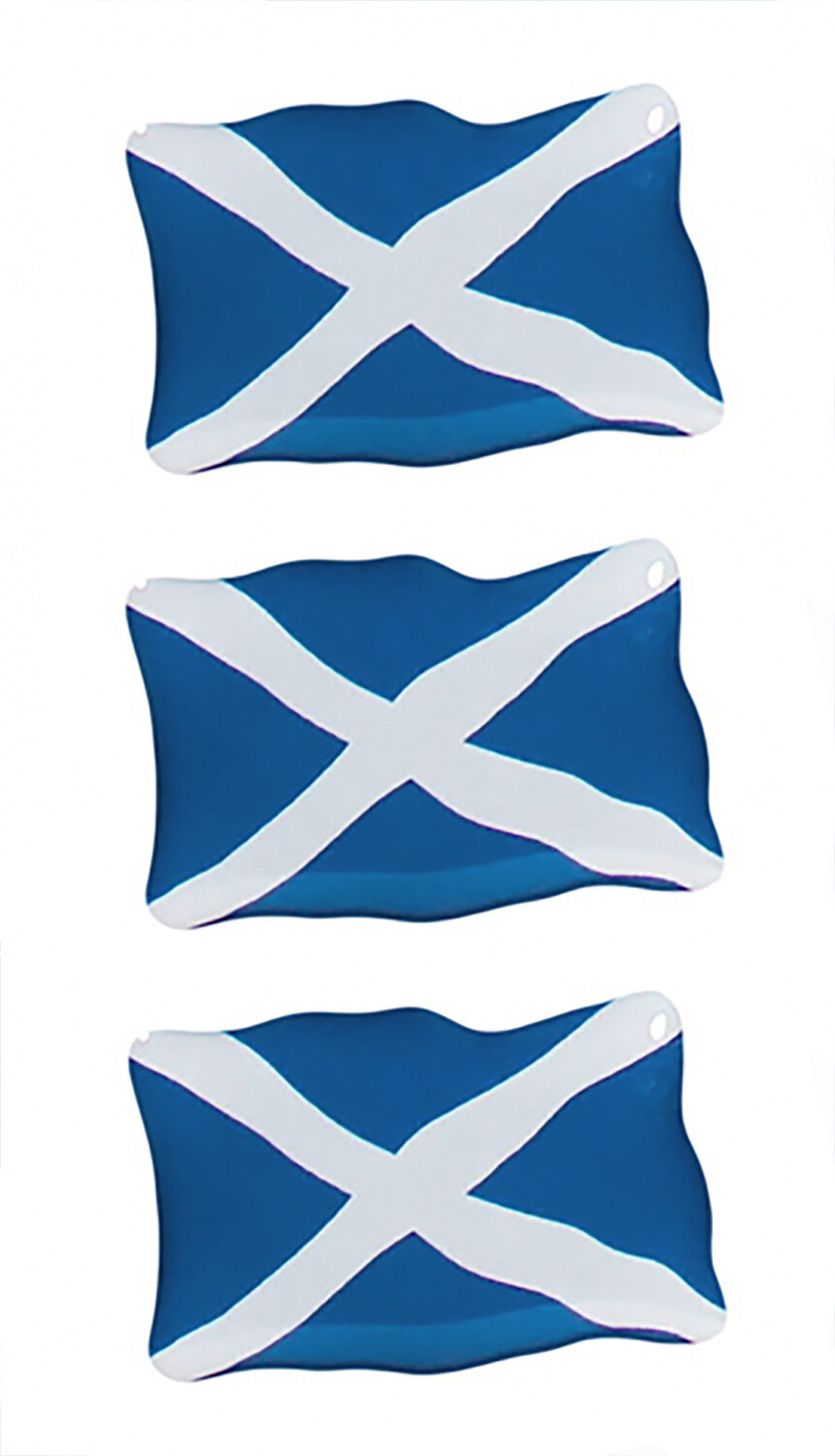 Scotland - 3D decor gel flags sticker set for car motorbike: set of 3