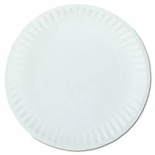 10 PACKS : AJM AJMPP9GRA Green Label Paper Plates, Microwavable.