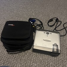TESTED Optoma EP749 DLP Projector Display With Cords And Bag Parts Repair Read