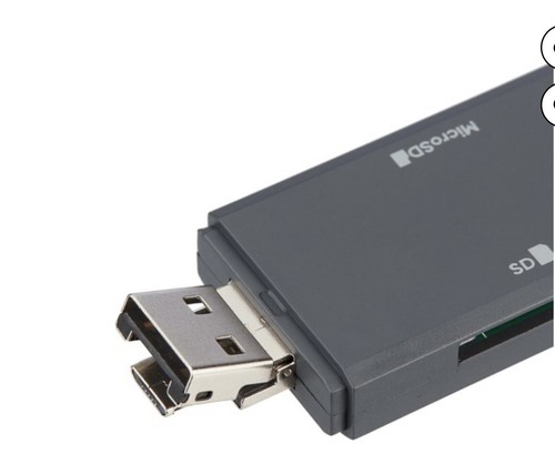 onn. SD & micro-SD Card Reader 20MB/sec read, 25 MB/sec write - Picture 5 of 8