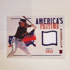 ONEIL CRUZ 2022 Panini Chronicles AMERICA'S PASTIME SWATCHES RED Pirates