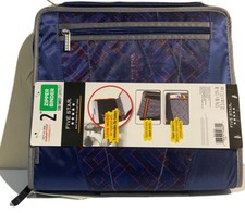 Five Star Zipper Binder Navy Blue 530 Sheet 3 Ring 2in Pockets School
