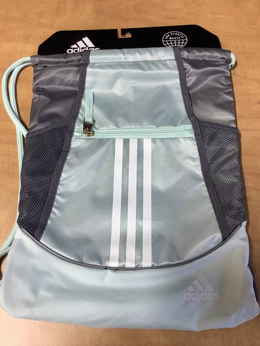Teal adidas cheap drawstring bag