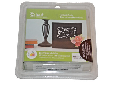 Cricut Image Set Cartridge Fontastic Fonts 700 Unique Images Handbook 2002654