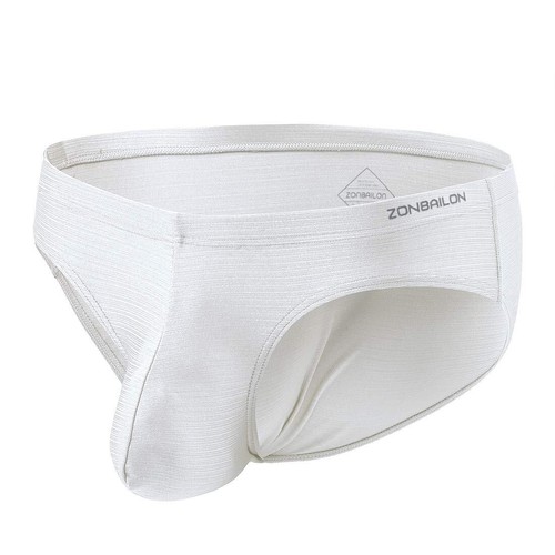ZONBAILON Ropa Interior Para Hombre Suave Sedoso Alto Elástico Nylon Sexy Fuerte Convexo Calzoncillo - Imagen 6 de 43