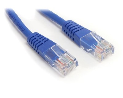 StarTech.com 2 ft Cat5e Blue Molded RJ45 UTP Cat 5e Patch Cable - 2ft Patch Cord