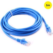 5m CAT5 Cable Ethernet Lan Network CAT5e RJ45 Patch Cord Internet Blue US