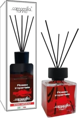 Maxi Profumatore Per Ambienti 500ml Con Bastoncini Sweet Home Luxury Rosso Casa