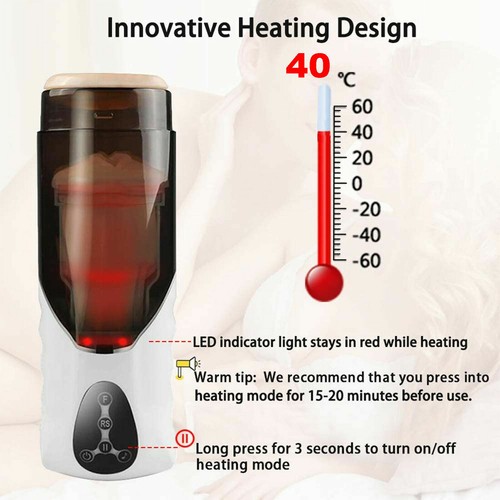 Telescopic Heating Handsfree Automatic Thrusting Male Masturbator Cup Lubricants - Picture 7 of 12