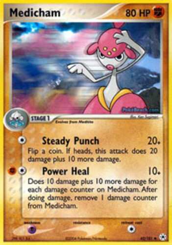 Pokemon - Medicham - 42/101 - Uncommon - EX Hidden Legends - NM