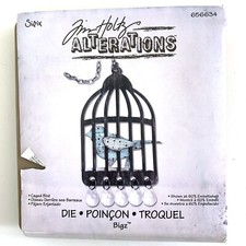 Discontinued Sizzix Tim Holtz Alterations Die CAGED BIRD 656634