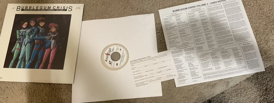 BUBBLEGUM CRISIS - The Story Of The Knight Sabers Volume 4 Laserdisc ANIME Manga - Image 2 of 3