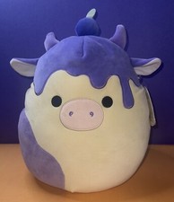 Squishmallow 12" Benito The Blueberry Cheesecake Cow Select Series NWT