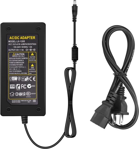 12V 1A 2A 3A 5A 6A 8A 10A adaptateur secteur vers courant continu pour bande lumineuse 5050 DEL - Photo 1 sur 8