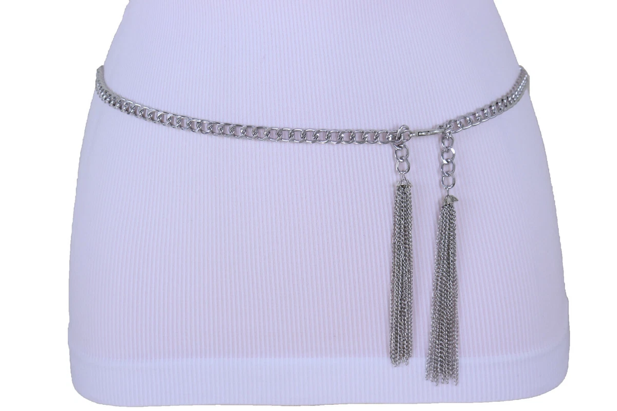 Silver waist shop belt jewellery
