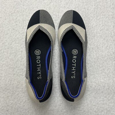 Rothy\'s Blue Checkered Loafers Sz 8 Rothy main image 4