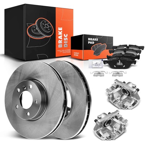 Front Disc Brake Rotors & Brake Pads & Brake Calipers for BMW E70 E71