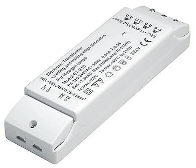 Elektronischer Halogen-Trafo 230V auf 12V, 70-210 W dimmbar Halogenlampen LT4