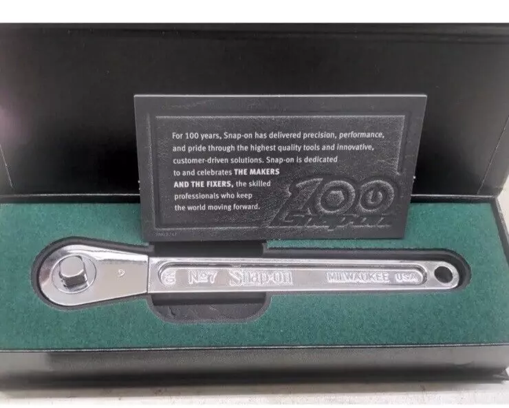 Snap On Tools 100th Anniversary No 7 Ratchet SSX19P262 NIB