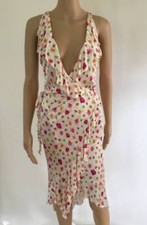 NWT VERSACE VINTAGE SEXY PLUNGING NECKLINE DRESS SIZE IT 42 SS 2004 VERY RARE!!
