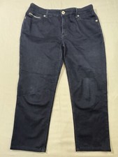 Chico's Jeans Womens Size 8 1 The Platinum Denim Dark Wash Blue