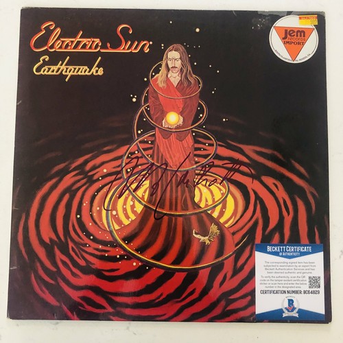 Uli Jon Roth Electric Sun Signed Autograph "Earthquake" Album Record LP Scorpion eBay