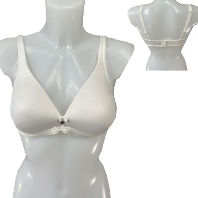 Sassa Damen BH Bügellos 18296 Soft-BH mit Einlage Gr. 80B Weiß NEU