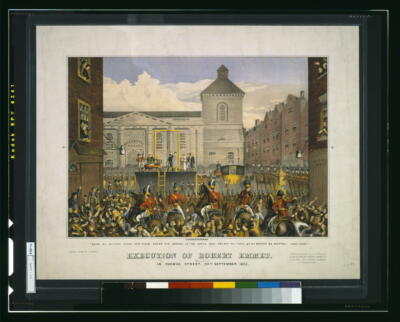 8'' x 10'' Photo Execution of Robert Emmet in Thomas Street,Dublin