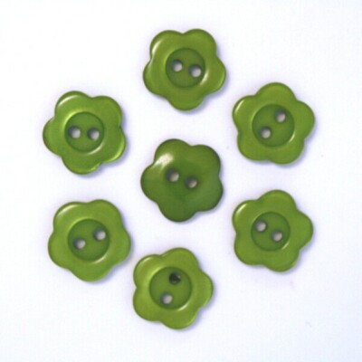 Lot De 10 Boutons Fleur 12mm Multicolores – Résine, Pour Couture Et Créa