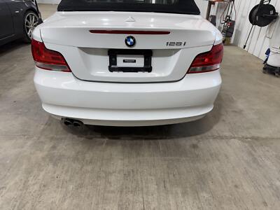08-13 BMW 128I REAR BUMPER COVER ALPINE WHITE PAINT 300