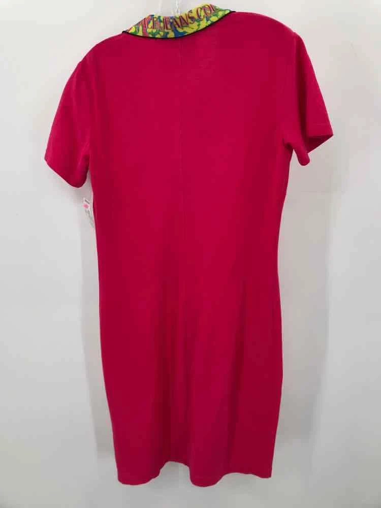 Abito Versace Jeans Couture rosa taglia grande lunghezza ginocchio manica corta