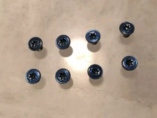 Translucent Blue Flat Screws For Benchmade Bugout 535 Handle Scales Flush Mount