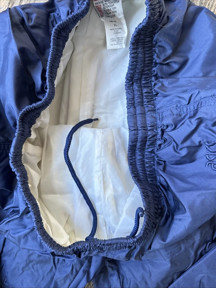 Pantalones deportivos de colección Asics GORE-TEX XL forrados azules años 90 Corea Golf Foto 3 de 4