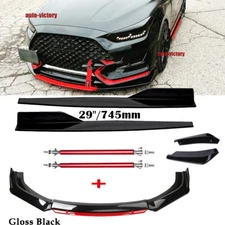Front Bumper Lip Spoiler Splitter Rear Lip Side Skirt For Hyundai Veloster 11-22