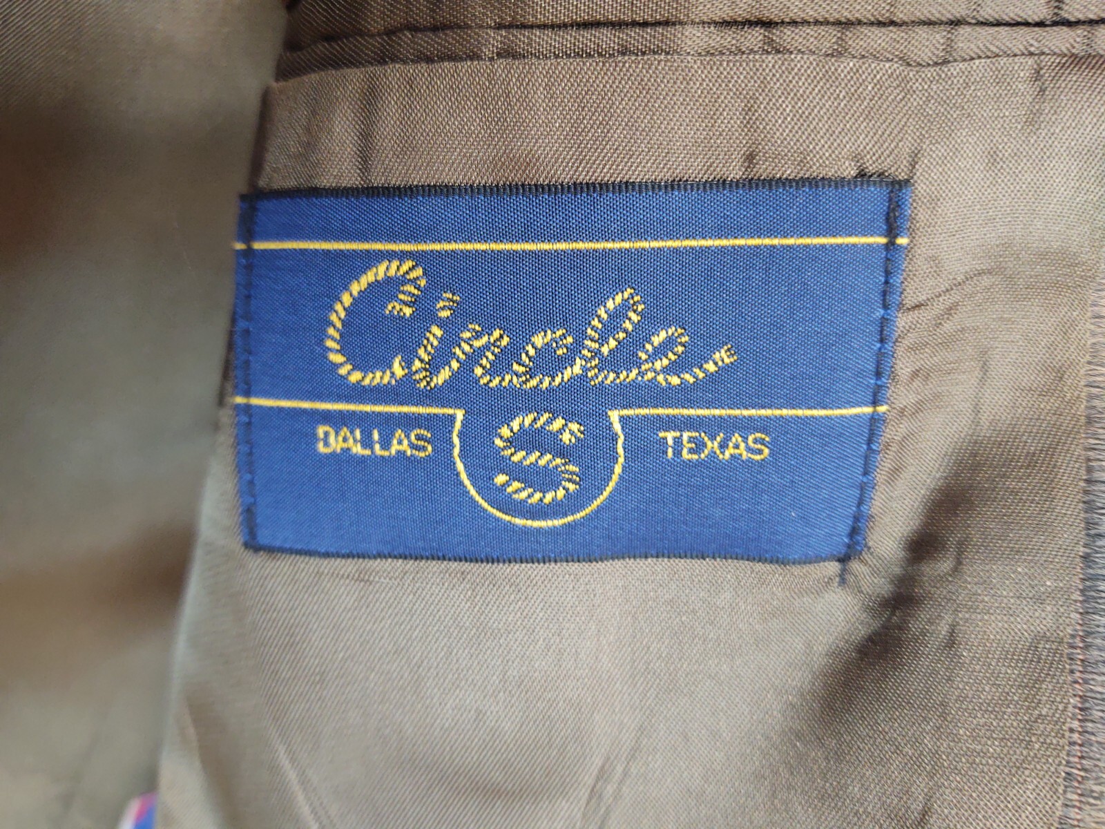 Circle S Western Brown Blazer Jacket Men’s Size 42 Lo… Gem