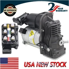 For Mercedes ML GL Class W166 X166 Air Suspension Compressor Pump & Valve Block