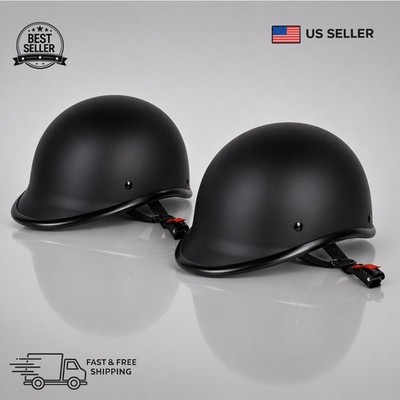 2 Pack DOT Approved Half Shell Motorcycle Helmets Matte Black Open Face Hawk Pro | eBay 2 Pack DOT Approved Half Shell Motorcycle Helmets Matte Black Open Face Hawk Pro | eBay