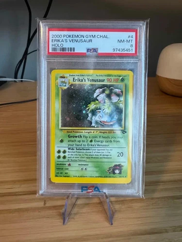 Pokémon TCG Pokémon Erika's Venusaur Holo PSA 8 Gym Challenge