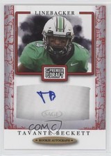 2021 Sage Premier Draft Auto Red Tavante Beckett #A22 Auto 0u7