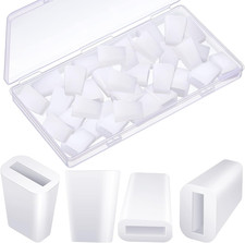 36 Pieces Rubber Feet for Sink Grid Replacement Sink Rack White Rubber Wire Bump