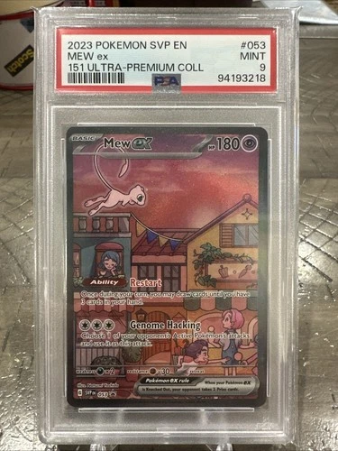 2023 POKEMON SVP EN-SV PROMO 151 ULTRA-PREM COLL #053 MEW EX PSA 9 MINT
