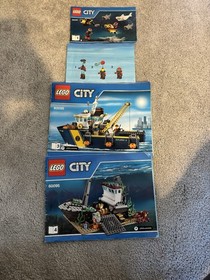 LEGO Deep Sea Ship 60095 Complete Set W/ Instruction. W/Sets 60092 And 60082.